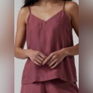Athleta Women's Mauve Calm Cool Spaghetti V-Neck Tank